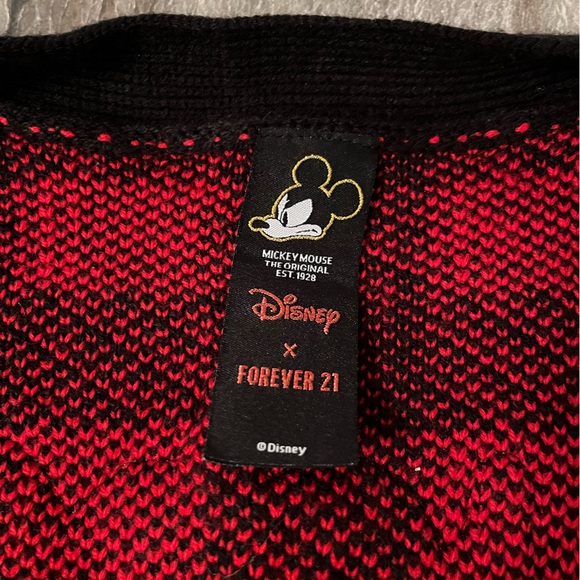 Disney x Forever 21 Mickey Mouse Checkered Cardigan Sweater - Picture 10 of 16